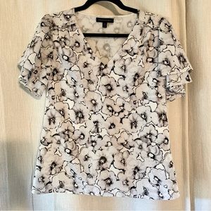 Banana Republic floral blouse